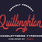 Quillenghton Font Poster 1