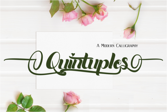 Quintuples Font Poster 1