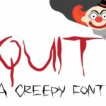 Quit Font Poster 1