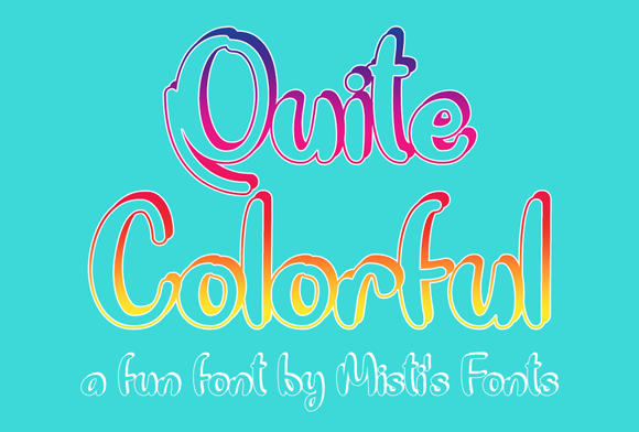 Quite Colorful Font