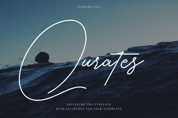 Qurates Signature Two Font Poster 1