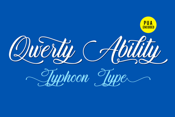 Qwerty Ability Font Poster 1
