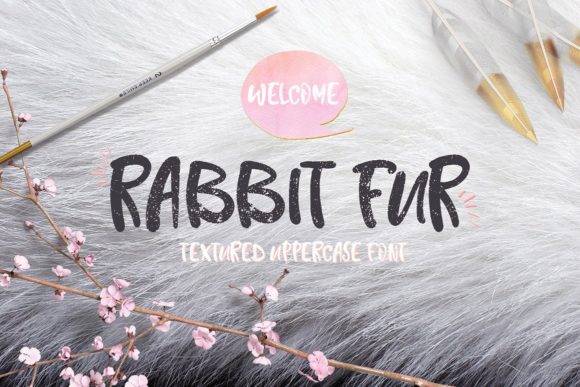 Rabbit Fur Font Poster 1