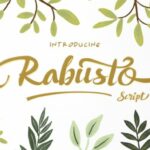 Rabusto Script Font Poster 1