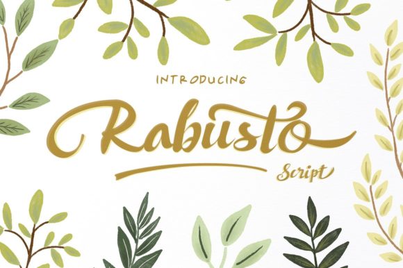 Rabusto Script Font Poster 1