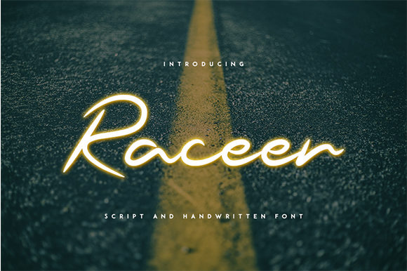 Raceer Font Poster 1