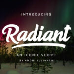 Radiant Script Font Poster 1