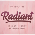 Radiant Script Font Poster 11