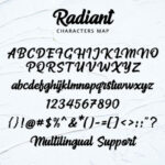 Radiant Script Font Poster 10