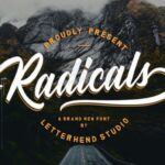 Radicals Font Poster 1