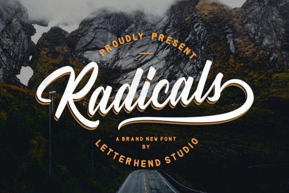 Radicals Font Poster 1