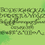 Radioactive Font Poster 2