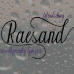 Raesand Font Poster 1