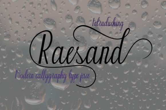 Raesand Font Poster 1