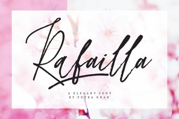 Rafailla Script Font Poster 1