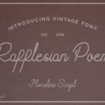 Rafflesian Poem Font Poster 1