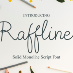 Raffline Script Font Poster 1