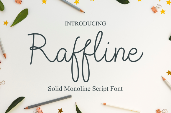 Raffline Script Font Poster 1
