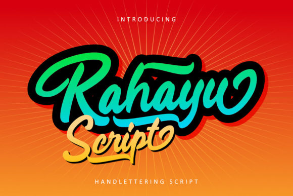 Rahayu Script Font Poster 1