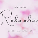 Rahmalia Script Font Poster 1