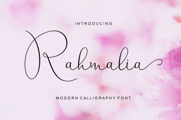 Rahmalia Script Font Poster 1