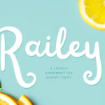 Railey Script Font Poster 1