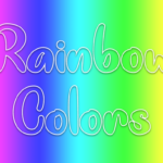 Rainbow Colors Font Poster 1