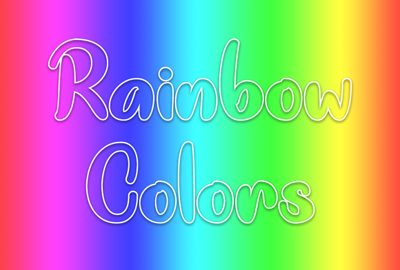 Rainbow Colors Font