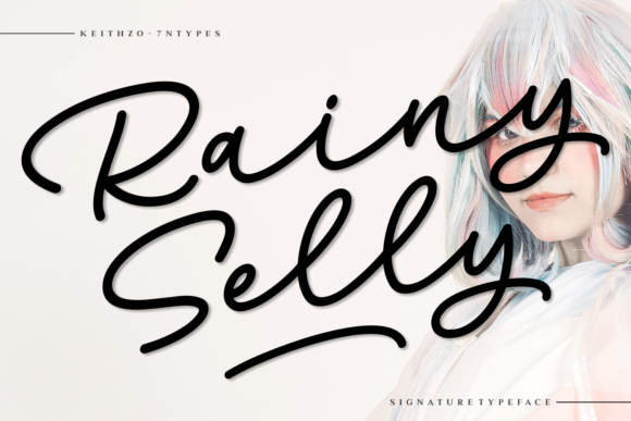 Rainy Selly Font Poster 1