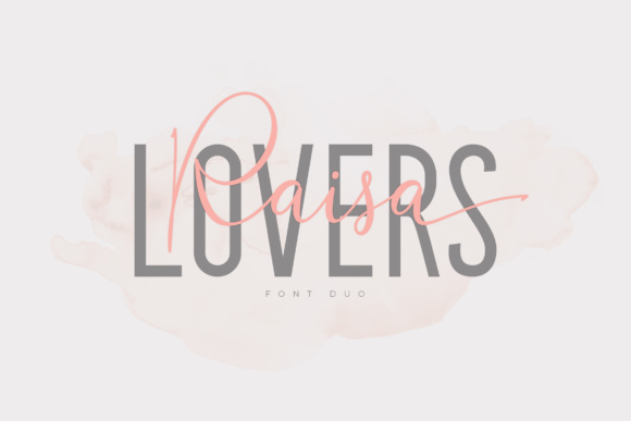 Raisa Lovers Duo Font Poster 1