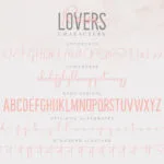 Raisa Lovers Duo Font Poster 8