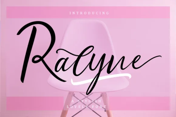 Ralyne Script Font Ralyne Script Font Poster 1
