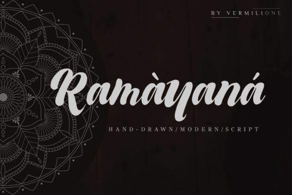 Ramayana Font Poster 1