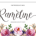 Rameline Script Font Poster 1