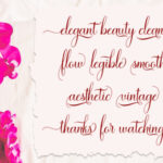 Ramolina Script Font Poster 9