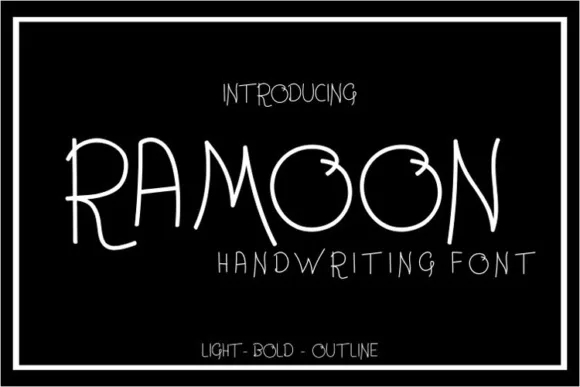 Ramoon Font Ramoon Font Poster 1