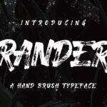 Rander Font Poster 1