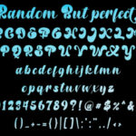 Random but Perfect Font Poster 8