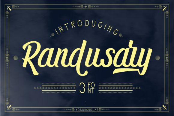 Randusary Font Poster 1