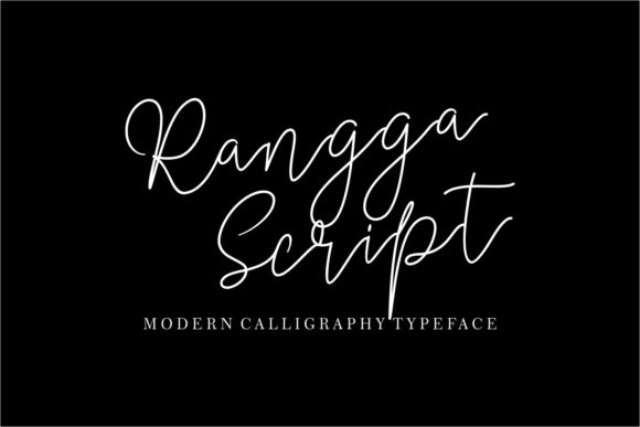 Rangga Script Font Poster 1