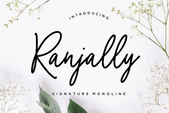 Ranjally Font Poster 1