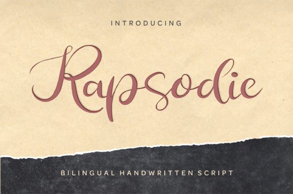 Rapsodie Font Poster 1