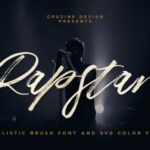 Rapstar Font Poster 1