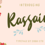 Rassain Script Font Poster 1