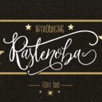 Rastenoba Script Font Poster 1