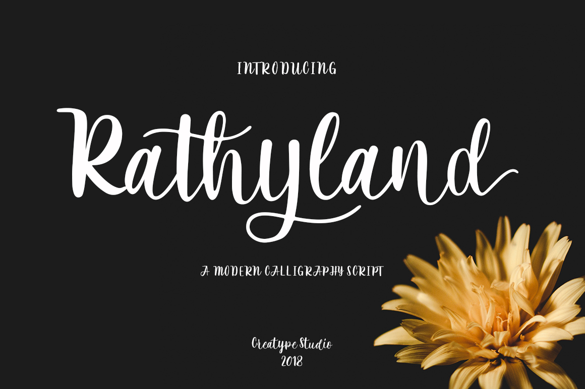 Rathyland Font Poster 1