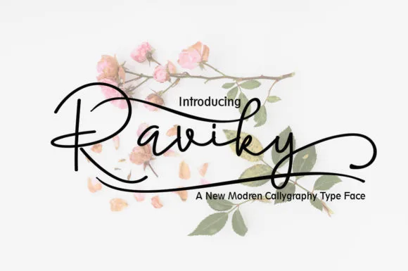 Raviky Font Raviky Font Poster 1