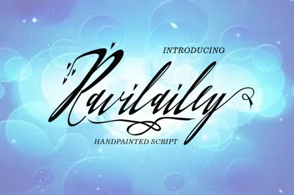 Ravilailey Font Ravilailey Font Poster 1