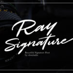 Ray Signature Font Poster 1