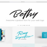 Ray Signature Font Poster 6